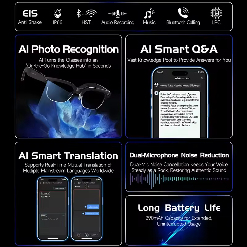2026New AI Smart Glasses 120+L - огляд і ціна Smart Glasses Lens