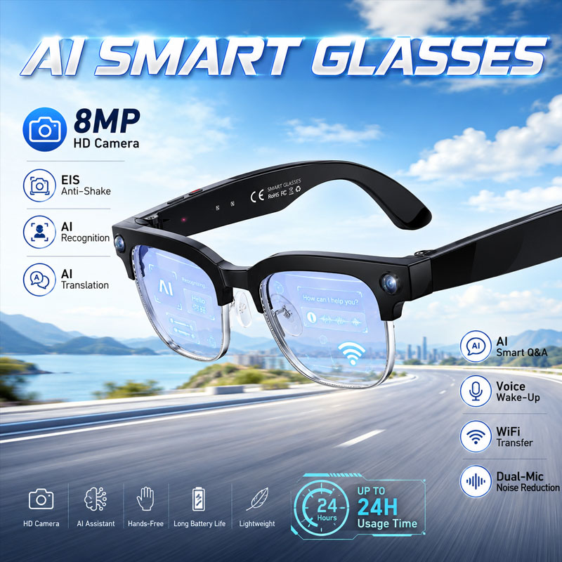 W630 HeyCyan AI Voice Wake-Up  - огляд і ціна Smart Glasses Lens