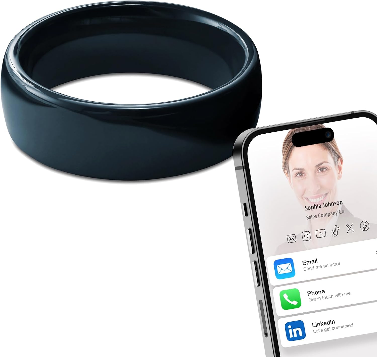 Ntag215 NFC Full Ceramic Smart - огляд і ціна Smart Ring Nfc Pay
