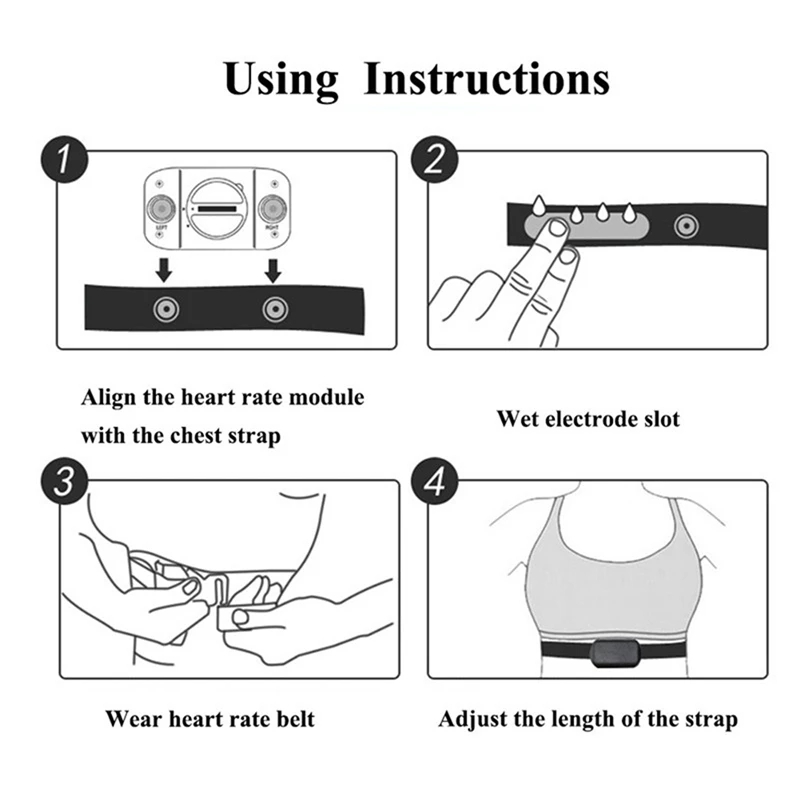 1/2PCS Heart Rate Monitor Ches - огляд і ціна Breath Rate Monitor