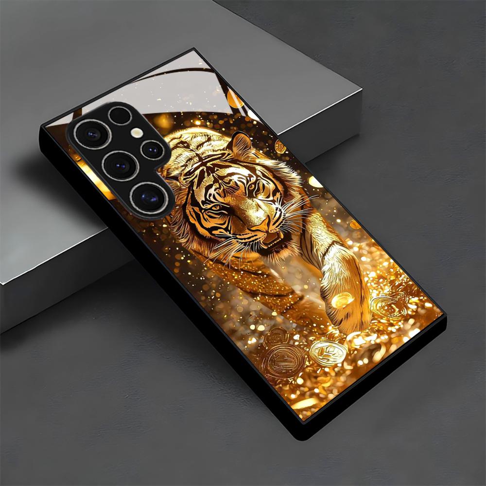 Tiger pattern glass Phone Case - огляд і ціна Samsung Galaxy S25